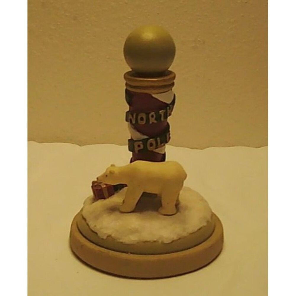 VTG Brown Bag Cookie Art Stamp North Pole #13 Polar Bear 1995 Christmas 11